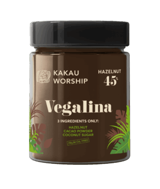 Βιολογική Πραλίνα Vegalina Φουντουκιού 45% 350gr